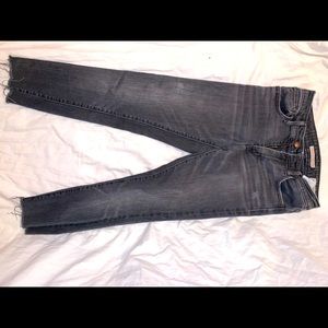 Levi gray jeans ankle cropped